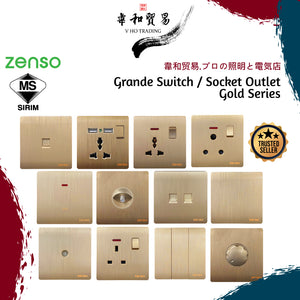 Zenso Switch Grande Series Hairline Gold
