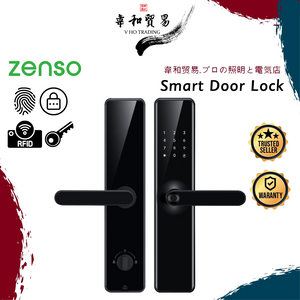 [VHO] Zenso Advance Smart Door Lock, Digital Smart Finger Print App Control Door Lock Set Smart Lock Home and Office